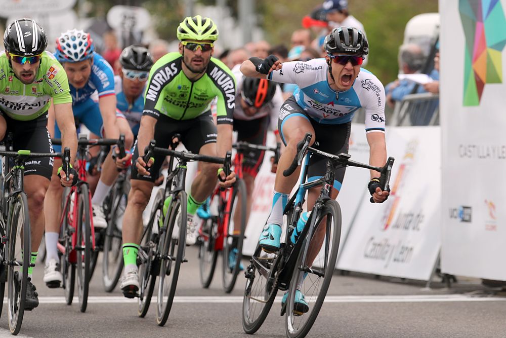 Mihkel R&auml;im (Israel Cycling Academy) win stage 2 at Vuelta a Castilla y Leon