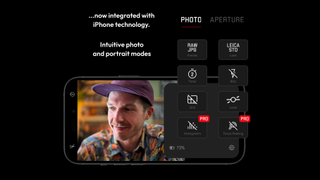 Screenshots and text from the Leica LUX iPhone application