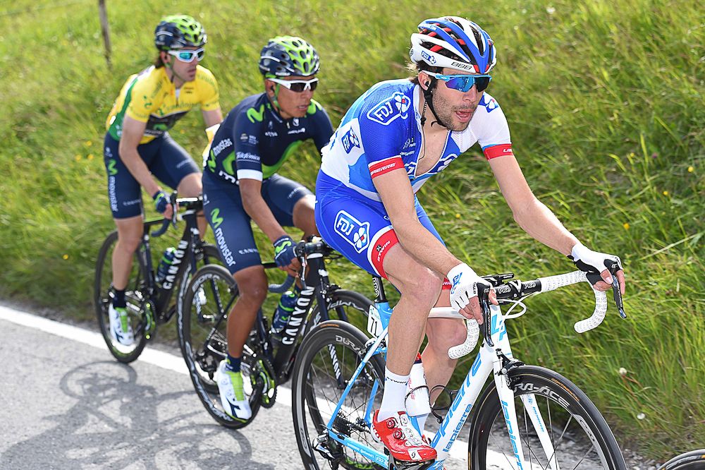 Pinot, Quintana and Izagirre ride during stage 4 at the Tour de Romandie