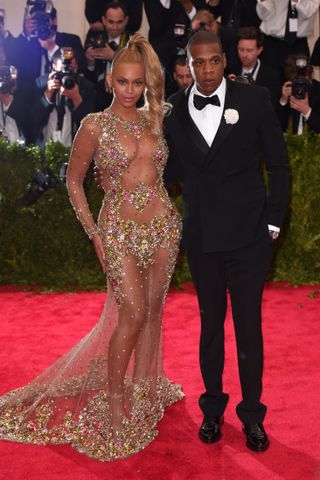 Beyoncé and Jay Z at the Met Gala, 2015