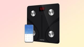 Renpho body fat scale and phone with app