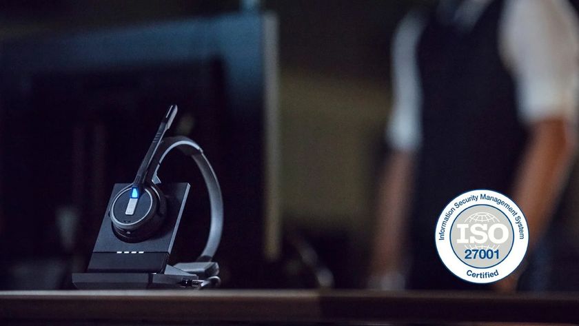 EPOS headset that received ISO/IEC 27001 certification.