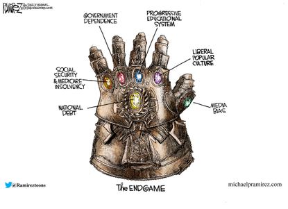Political Cartoon U.S. The Avengers political jewels
