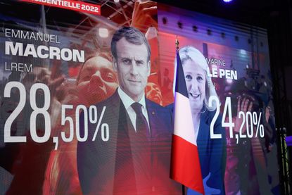 Vote projections for the first round of the French presidential election