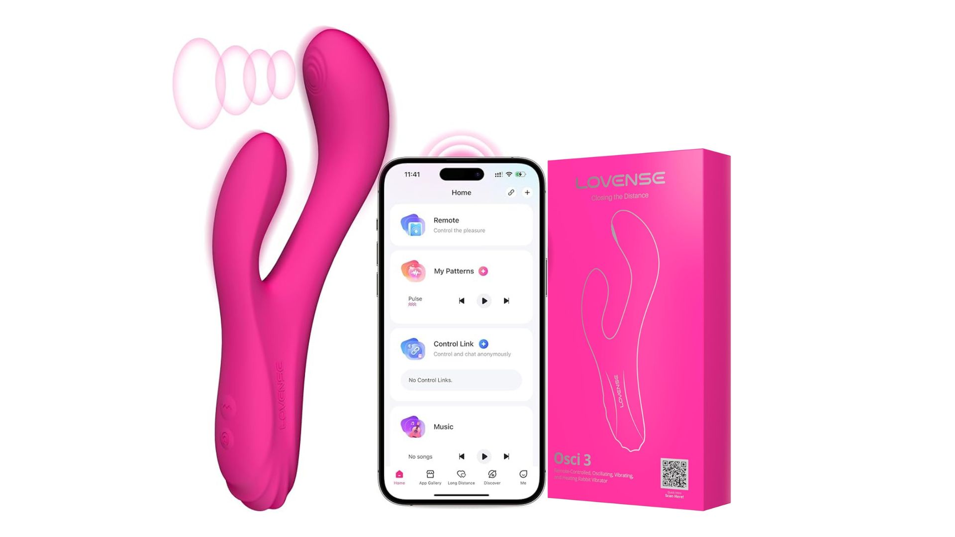 Lovense Osci 3 Rabbit Sex Toy Vibrator