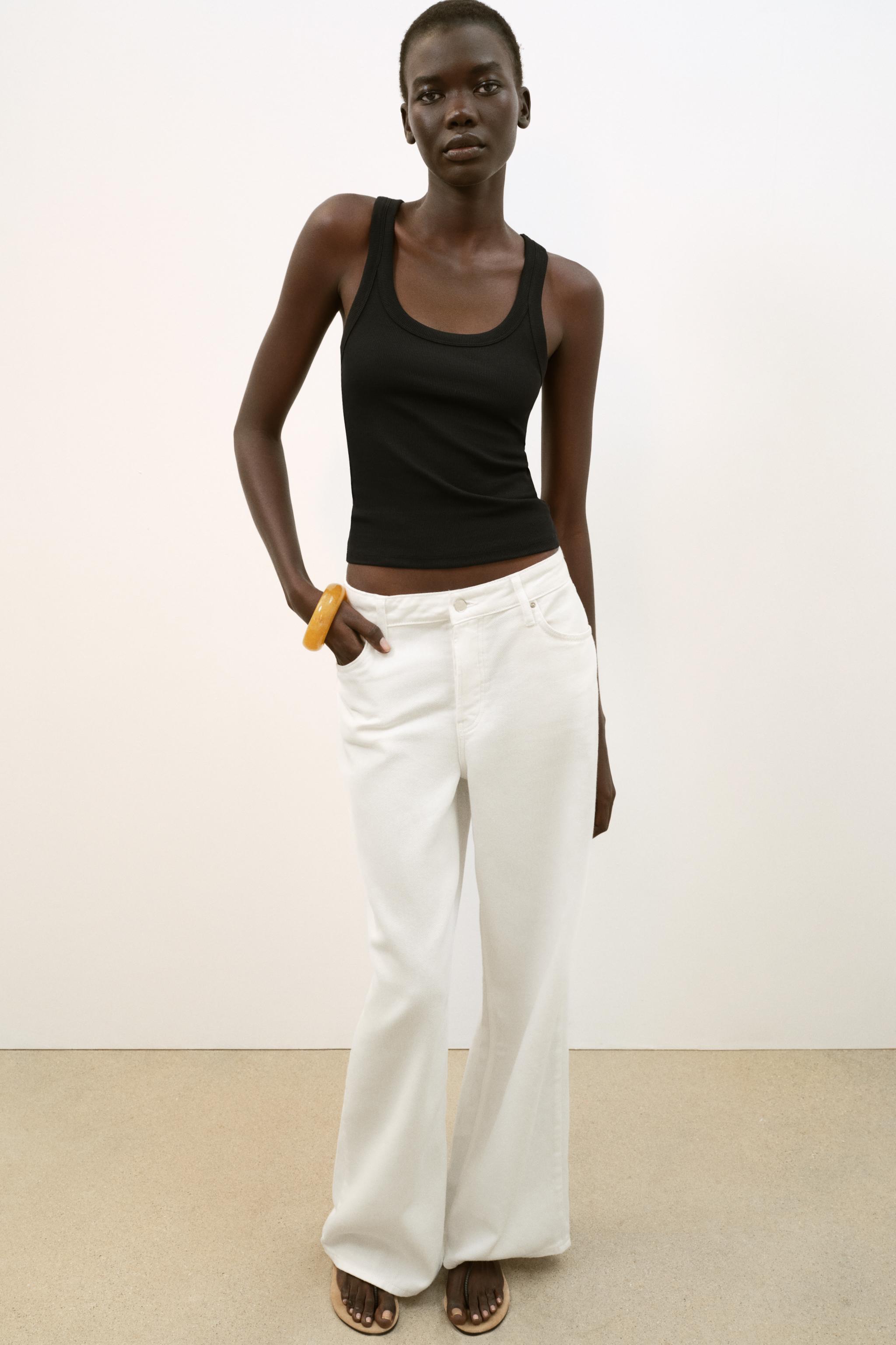 ribbed sleeveless top