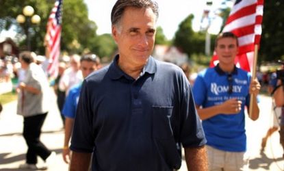 Mitt Romney has yet to really attack new GOP presidential frontrunner Rick Perry, which might be part of a wait-it-out strategy intended to let others weaken Perry before Romney joins the fra