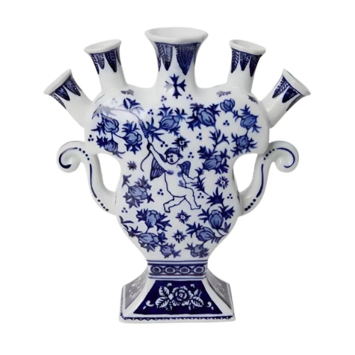 KLEVERING, Delft Tulipierie Vase With Angel