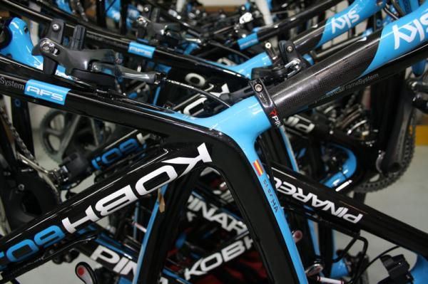 Team Sky's Paris Roubaix bikes