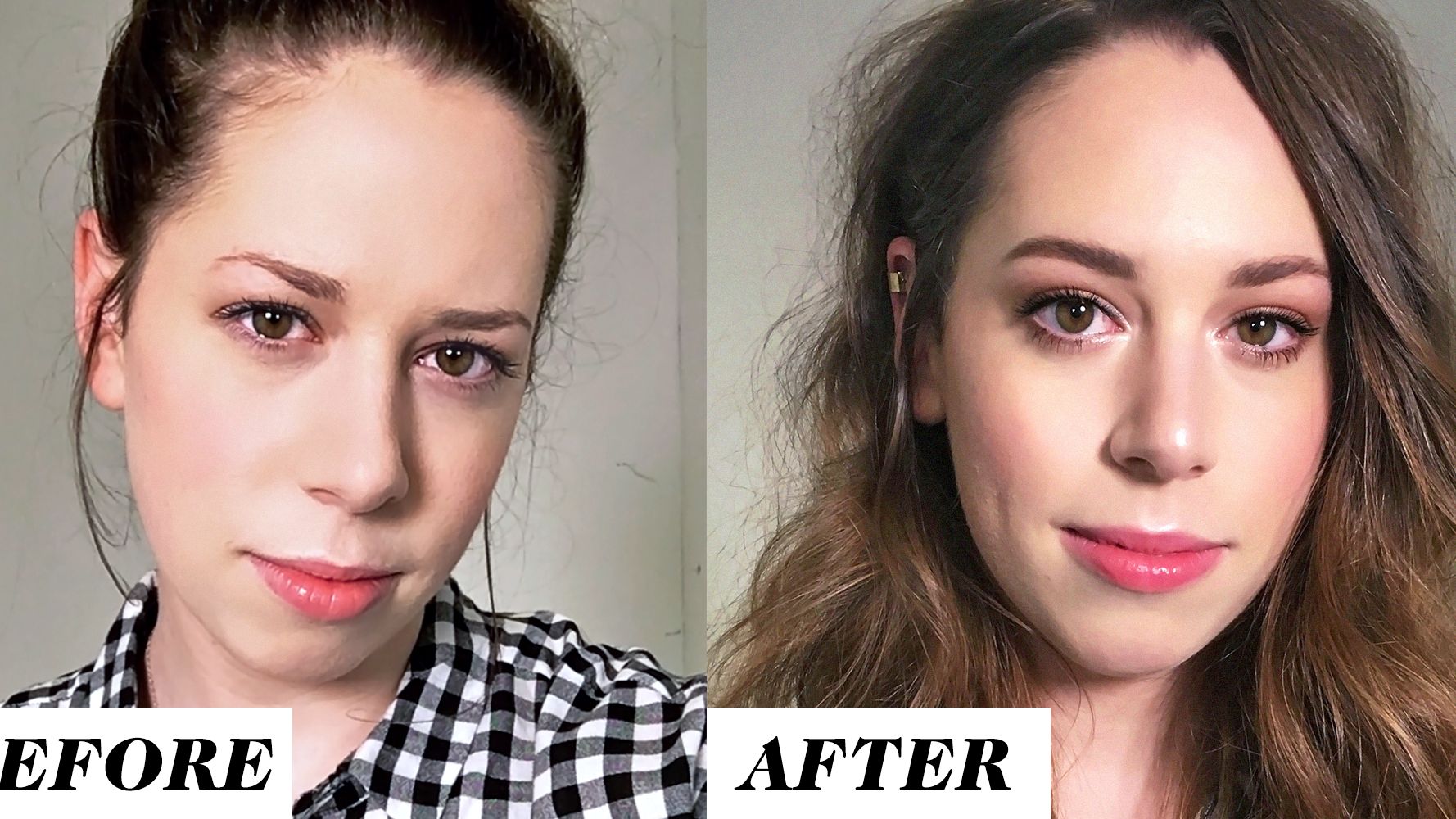 How to Glow Up in 60 Seconds - Highlight Makeup and Messy Waves