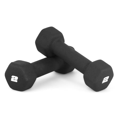 2 Lb Neoprene Dumbbell Hand Weights - Pair