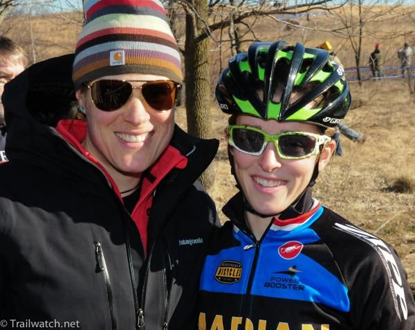Katie Compton with her young prot&eacute;g&eacute; Kaitlin Antonneau