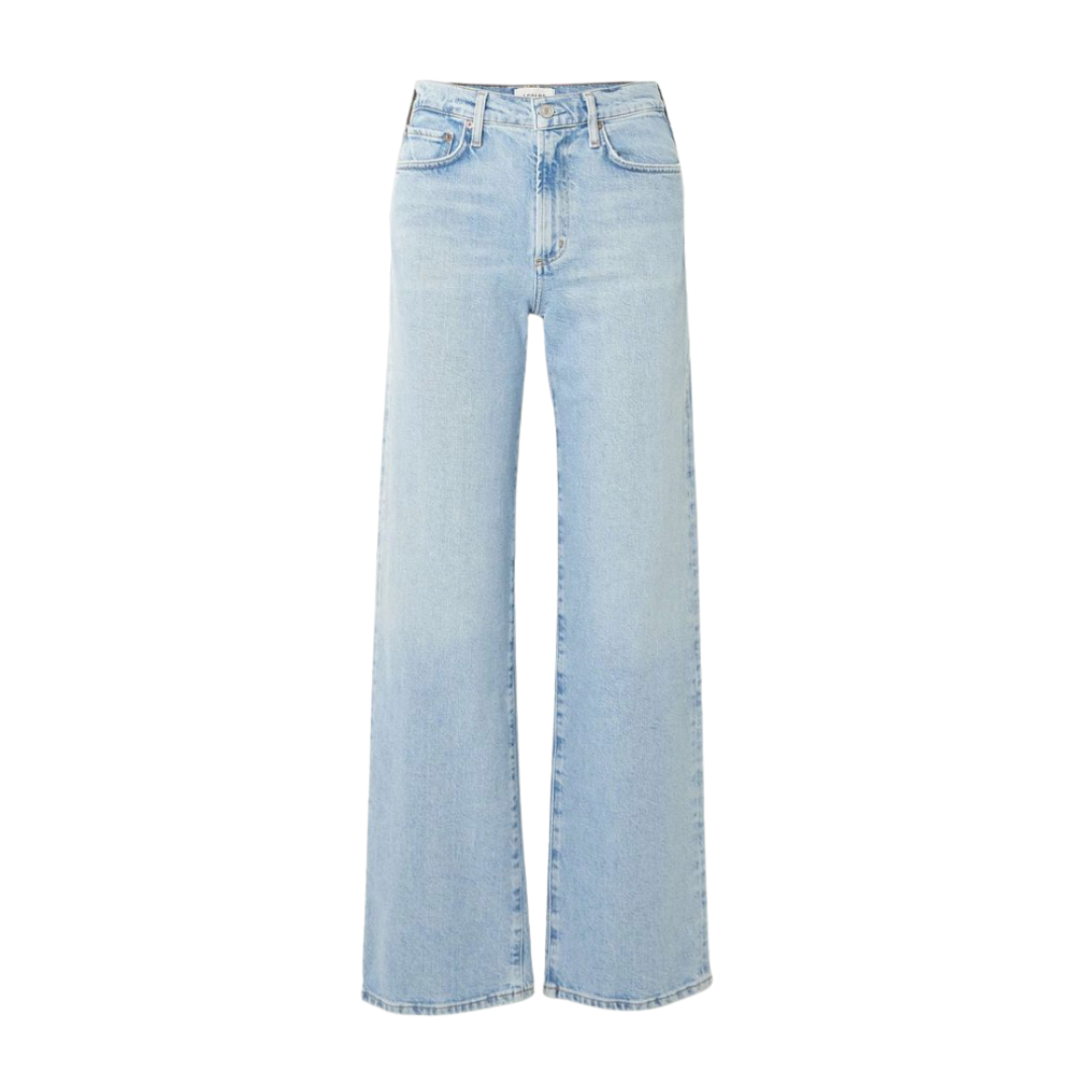 AGOLDE, Harper Mid-Rise Straight-Leg Jeans