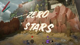 The words ZERO STARS written across Deathloop's game-within-a-game