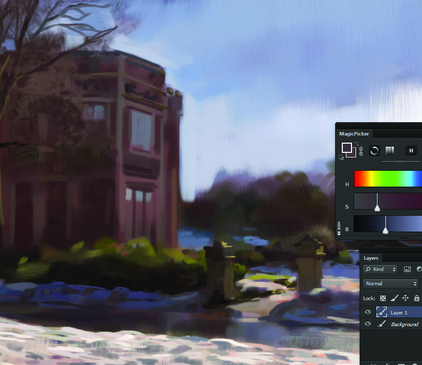 Photoshop plein air painting tutorial