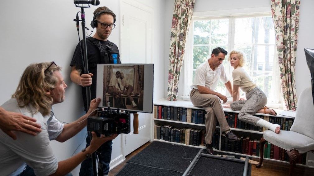 behind-the-scenes photo of Blonde