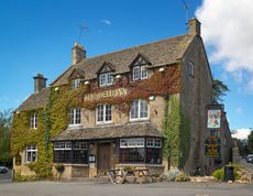 Exterior view of the Bell Inn in Stow on the Wold.