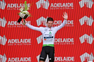 Ryan Gibbons moved into the white jersey of best young rider