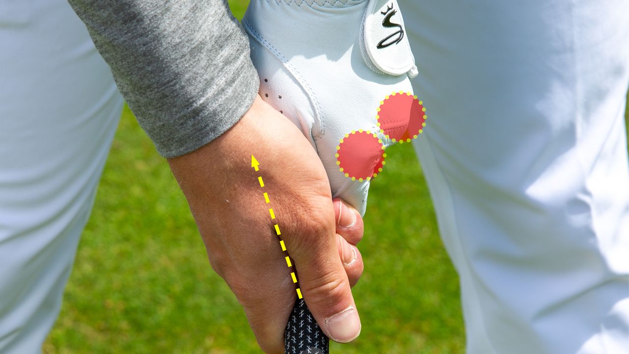 Neutral golf grip demonstrated by a Golf Monthly Top 50 Coach