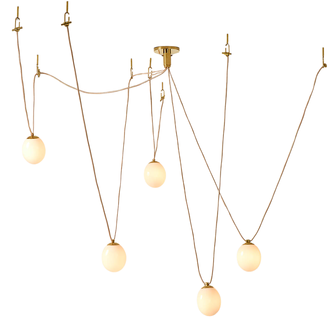 CB2, Augustine 5-Bulb Glass Chandelier by goop