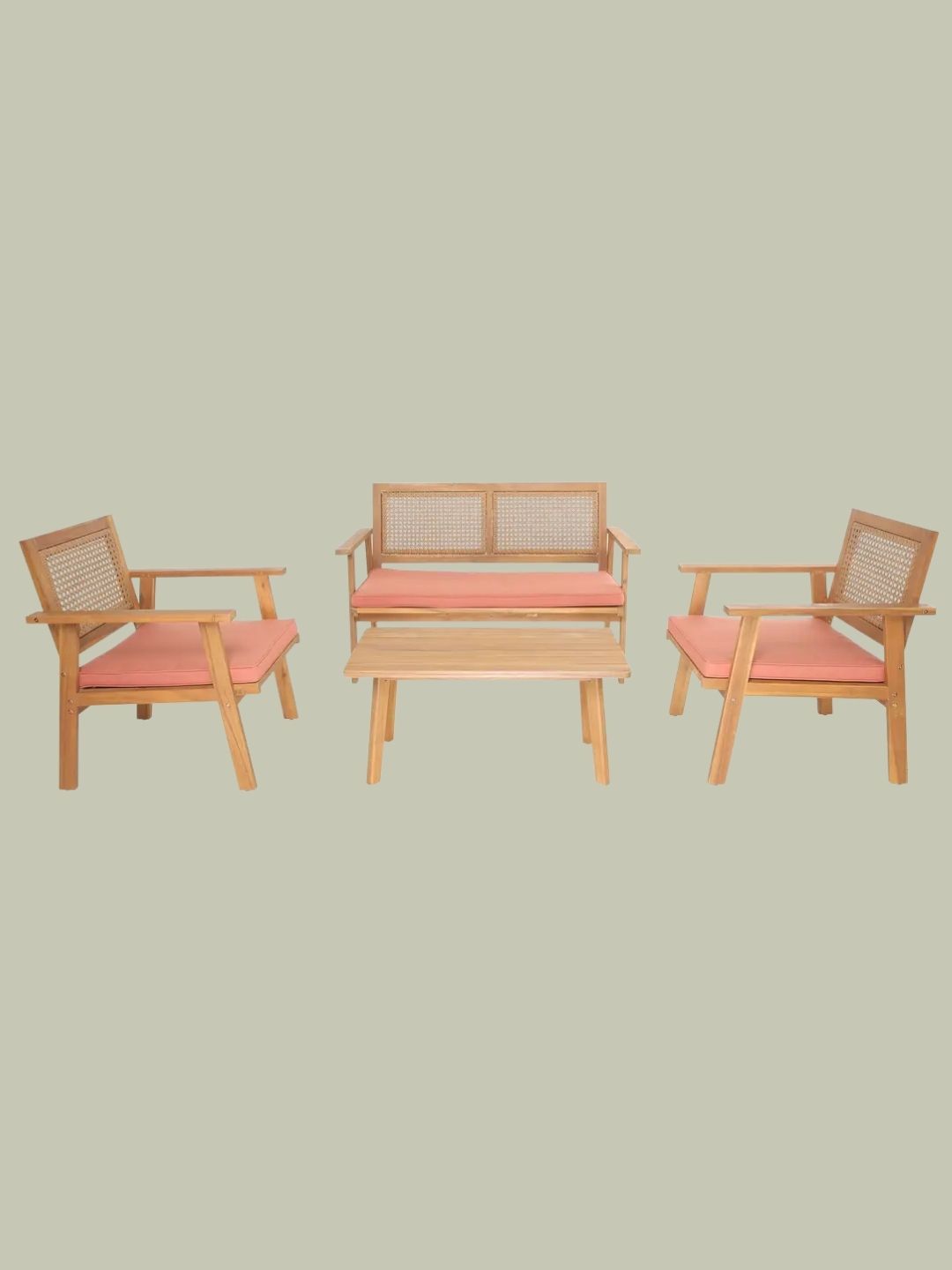 Nordlys, Garden Lounge in Rattan and Wood