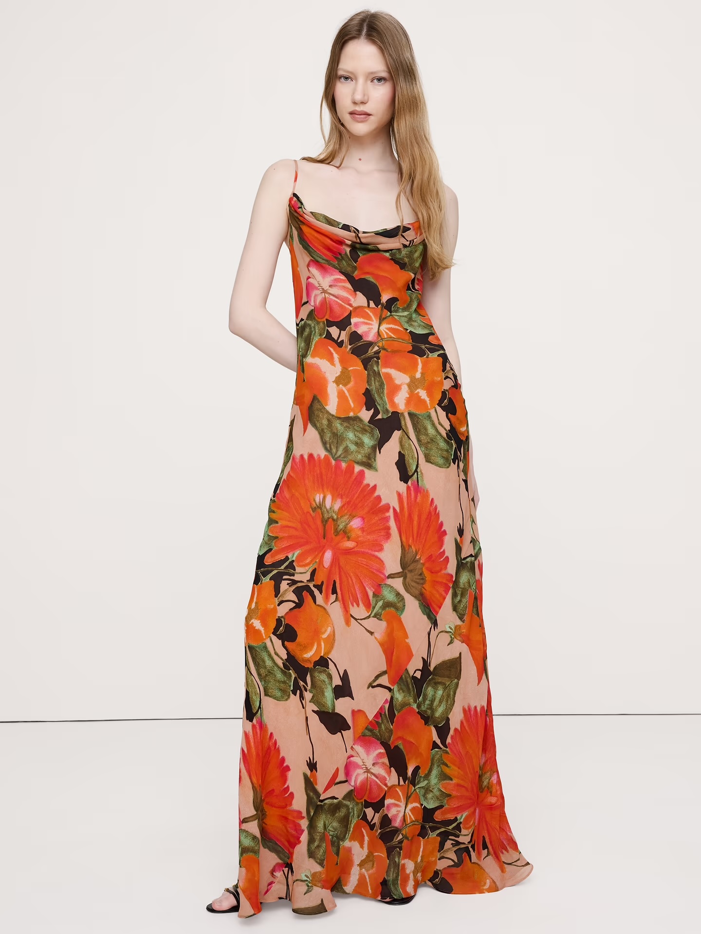 Banana Republic, Bias-Cut Georgette Slip Maxi Dress