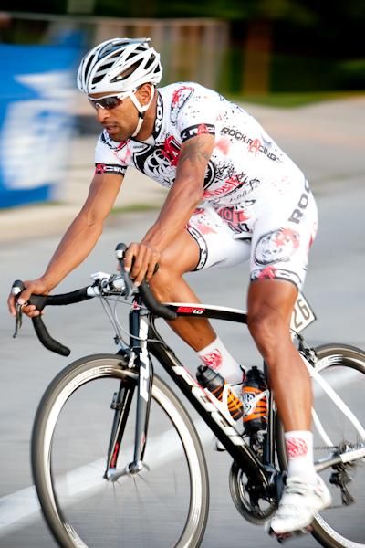 Ivan Dominguez (Rock Racing) rode today as a warm up for tomorrow.