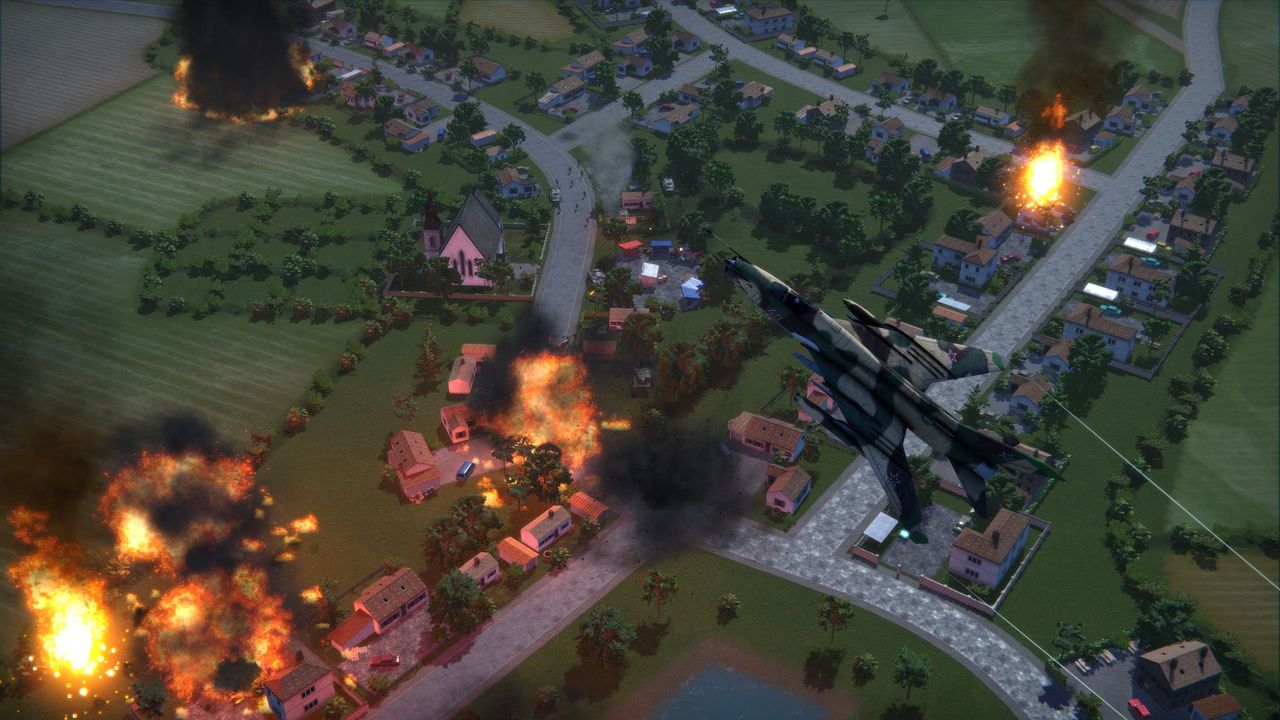 An image of warsaw pact and NATO forces fighting in the Cold War RTS Regiments.