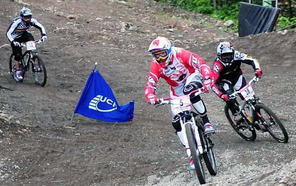 Joost Wichman leads a heat.