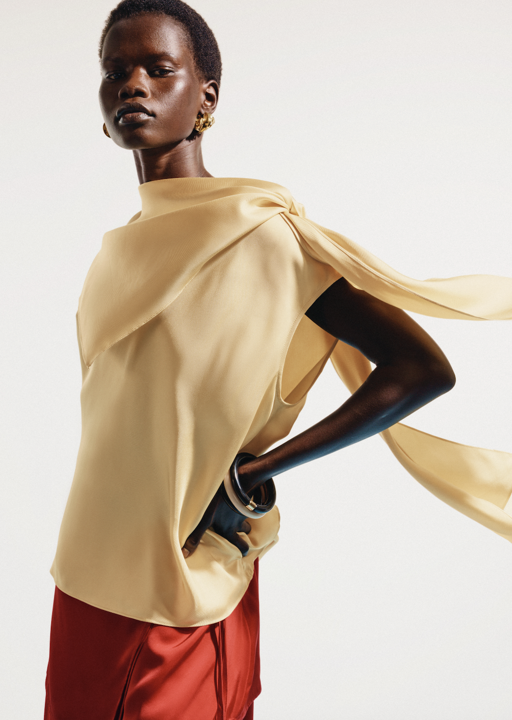 &amp;amp; Other Stories, Scarf Detail Sleeveless Top