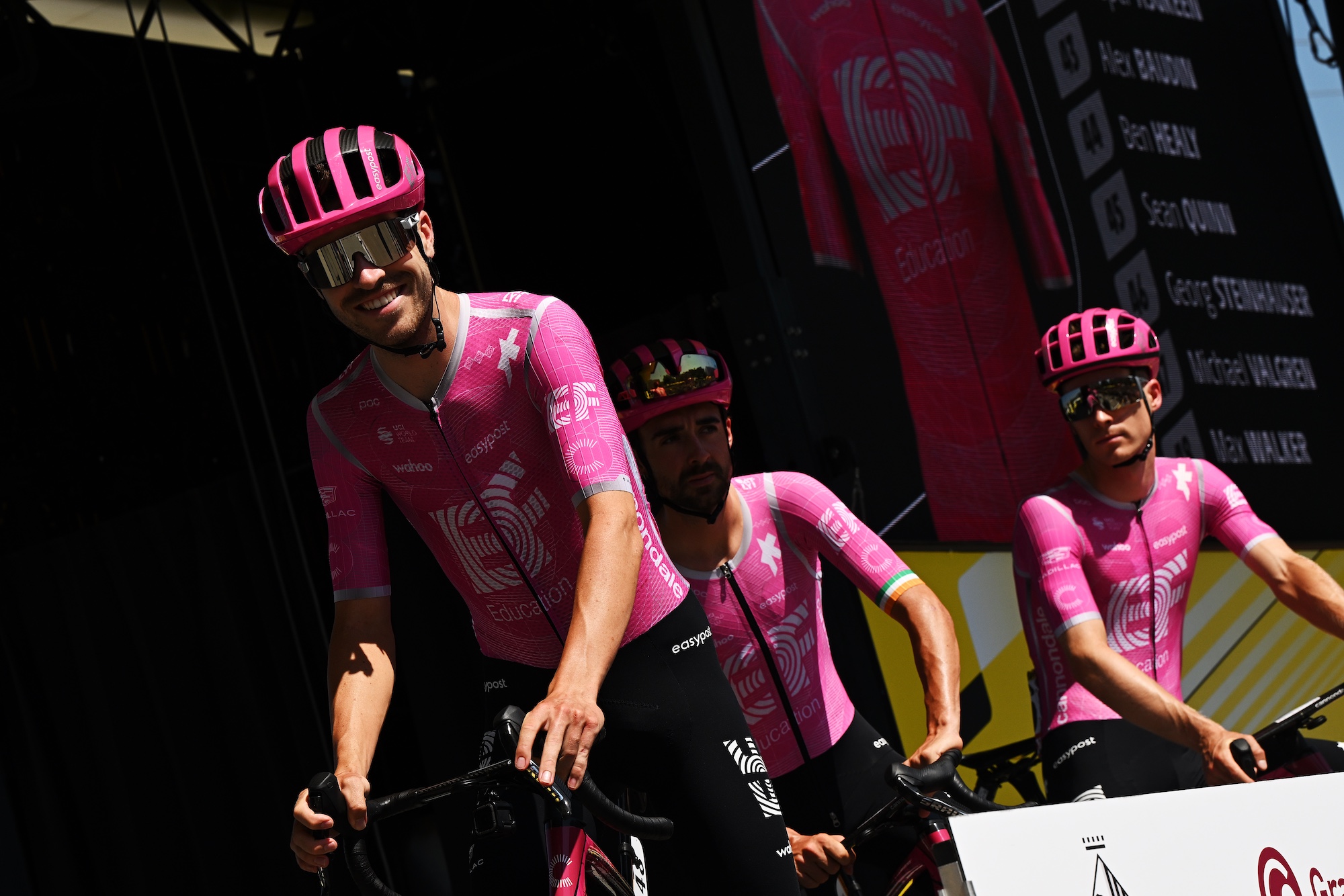 Max Walker, Tour de France debutant at the team presentation in Barcelona