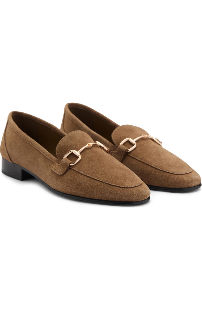 Buckle Leather Apron-Toe Flat