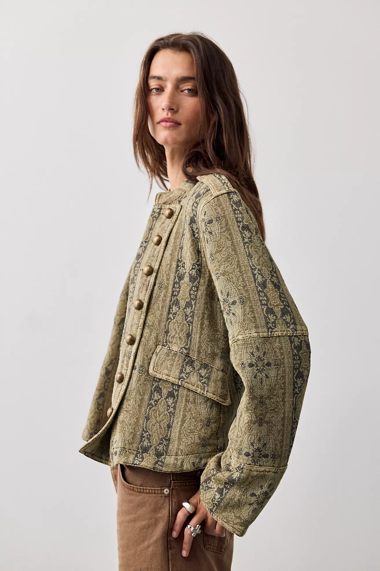 Lotty Jacquard Band Jacket