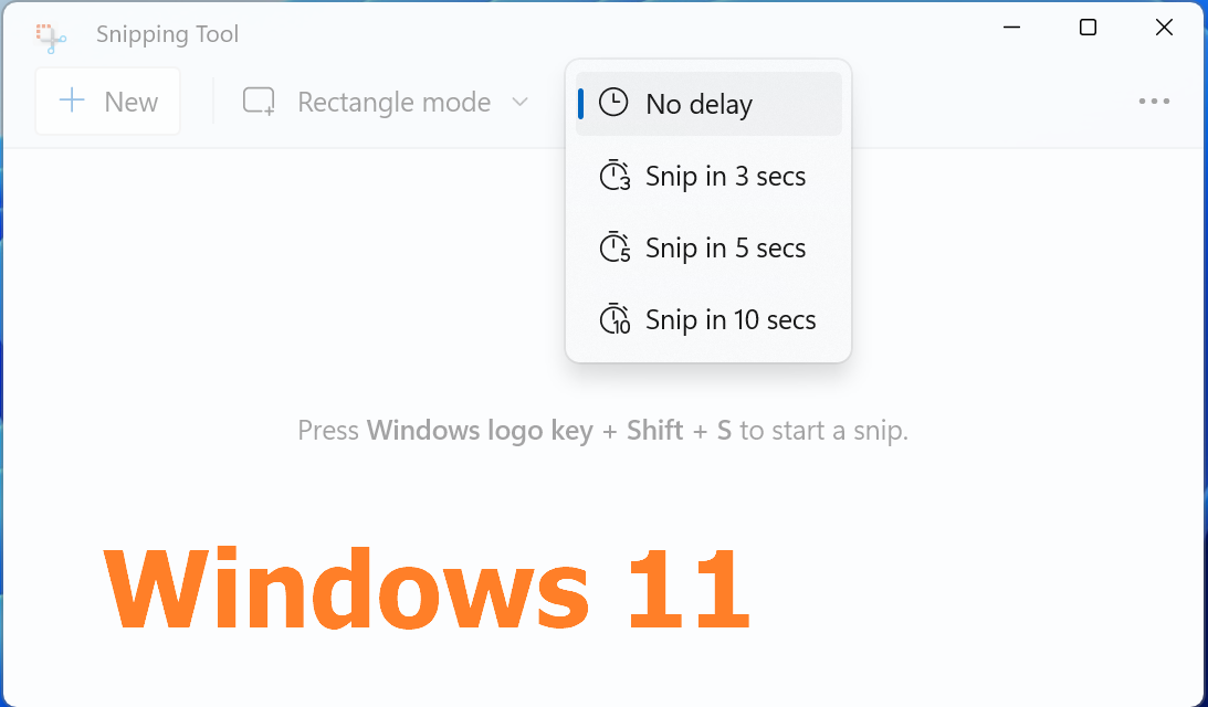 Snipping Tool delay Windows 11