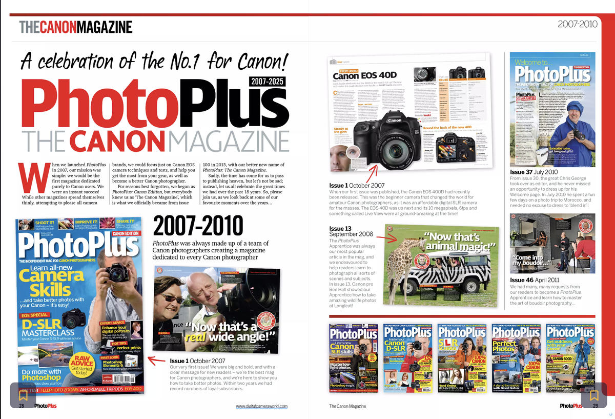 The last-ever PhotoPlus: The Canon Magazine - Spring issue 229 on sale ...