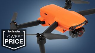 The Autel Evo Lite+ drone on a blue background