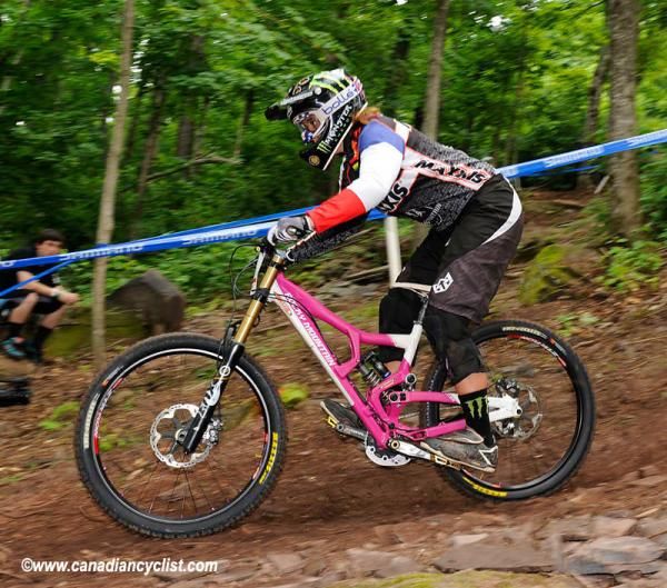 Sabrina Jonnier (Maxxis-Rocky Mountain) continues to return to form after injury.