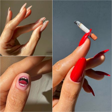 Halloween nail art by Betina Goldstein