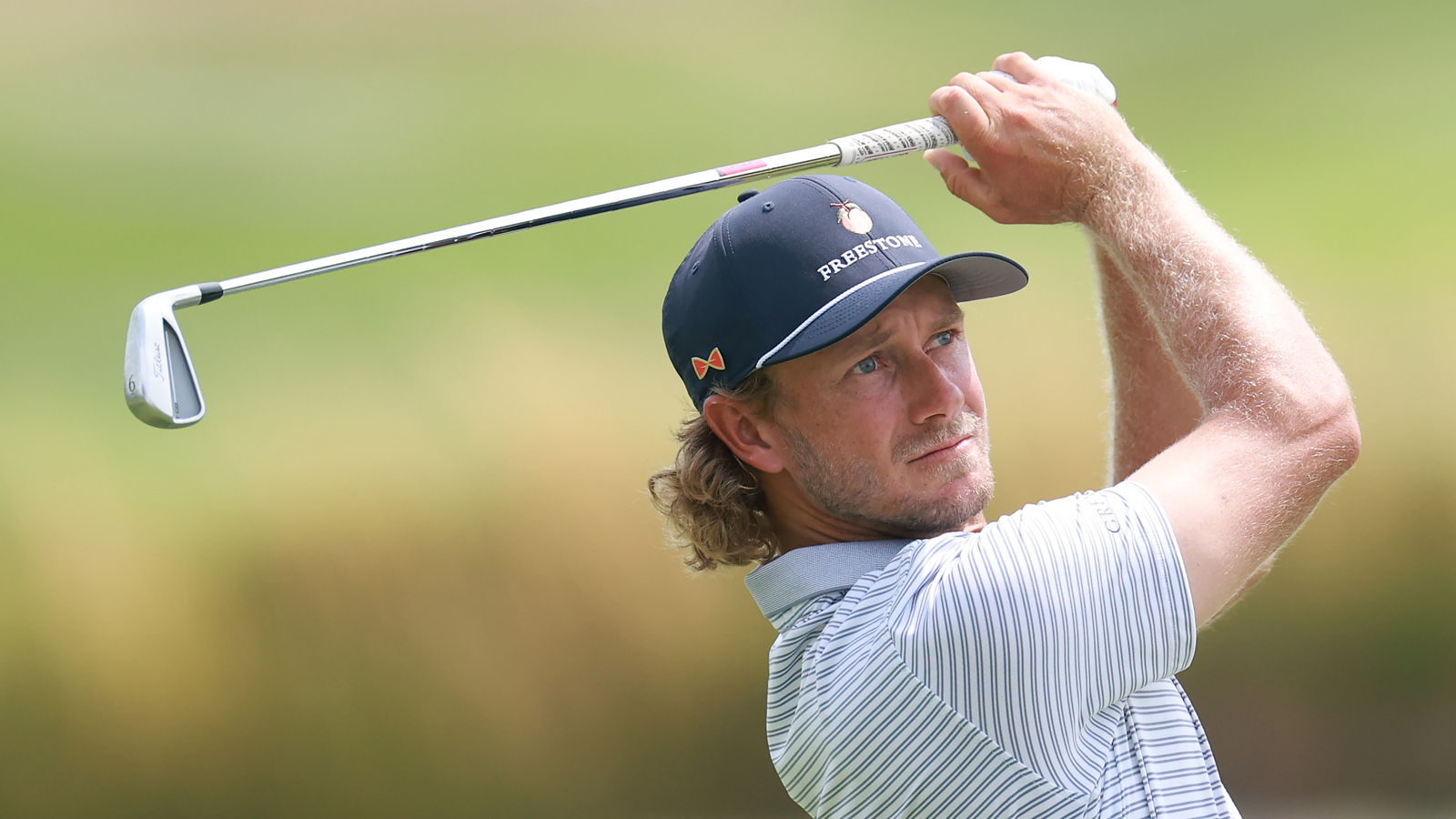 Austin Smotherman hits an iron shot