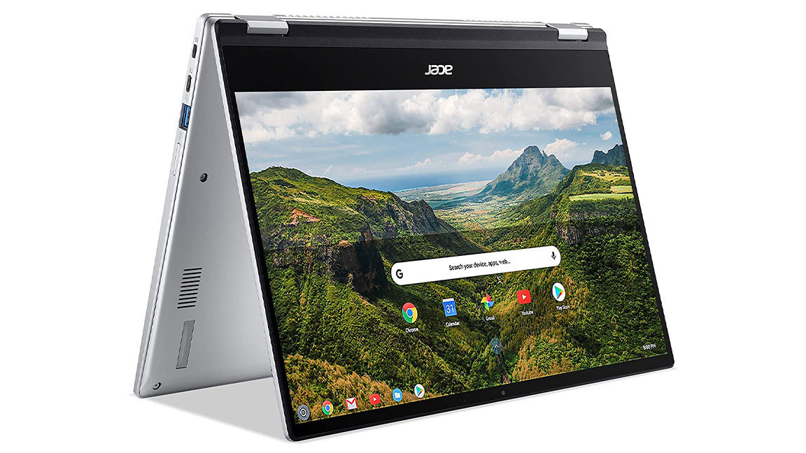 The best Chromebooks for Cricut; a photo of the Acer Spin 514