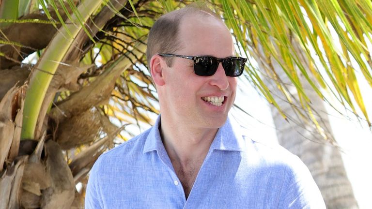Prince William's dancing stole fans' hearts, seen here as he travels to Hopkins