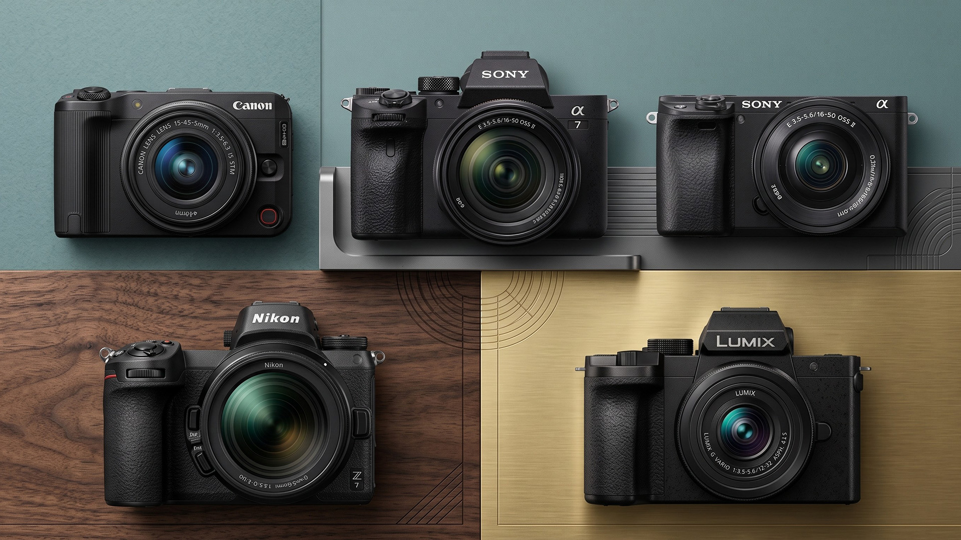 A selection of cameras.