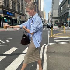 Amalie Moosgaard wearing basics.