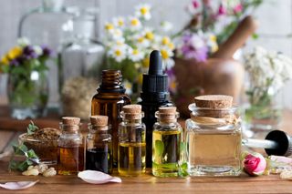 selection of essential oils to show how to create a stress free home