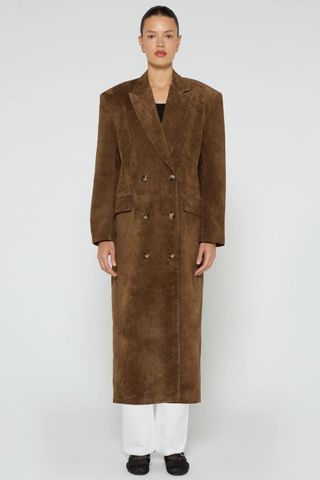 Ducie Aggie Suede Leather Coat