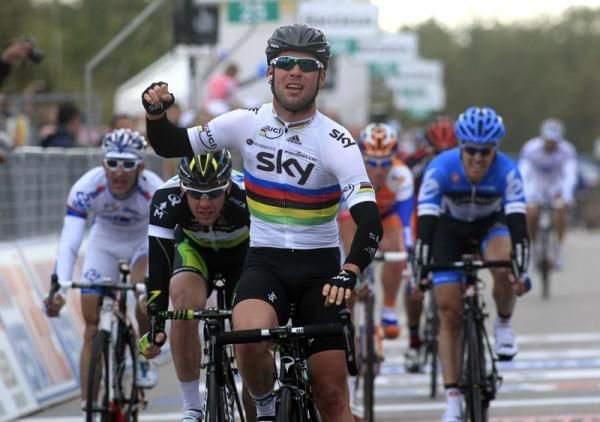 World champion Mark Cavendish was too good for his sprint rivals