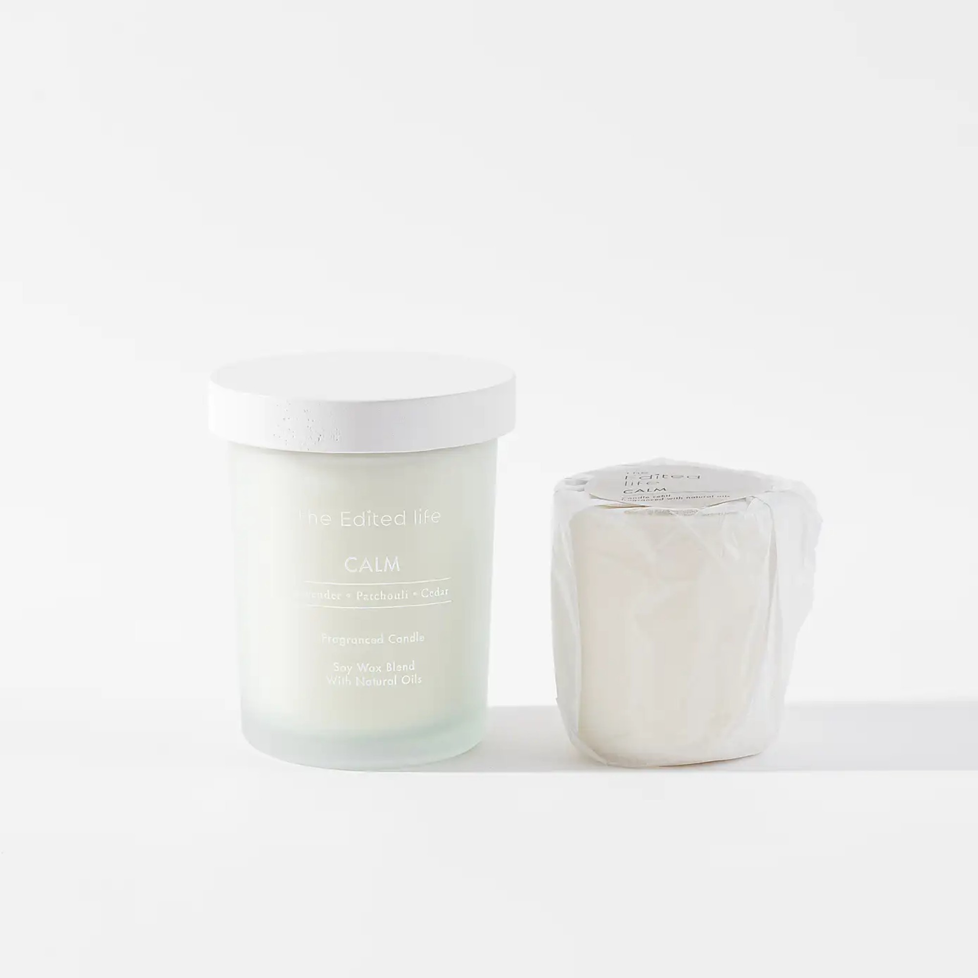 Dunelm The Edited Life Calm Candle &amp;amp; Refill Gift Set