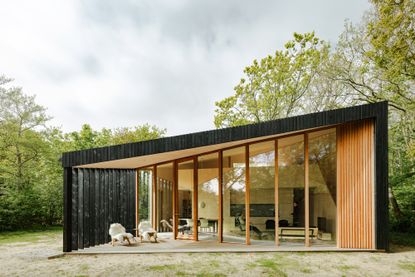 Exterior of Holiday Home by Orange Architects on a Dutch island