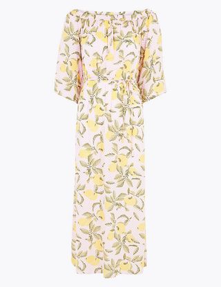 Lemon Bardot Maxi Waisted Beach Dress – was £28, now £8.40