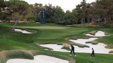 A view towards the second green at Shadow Creek Golf Club